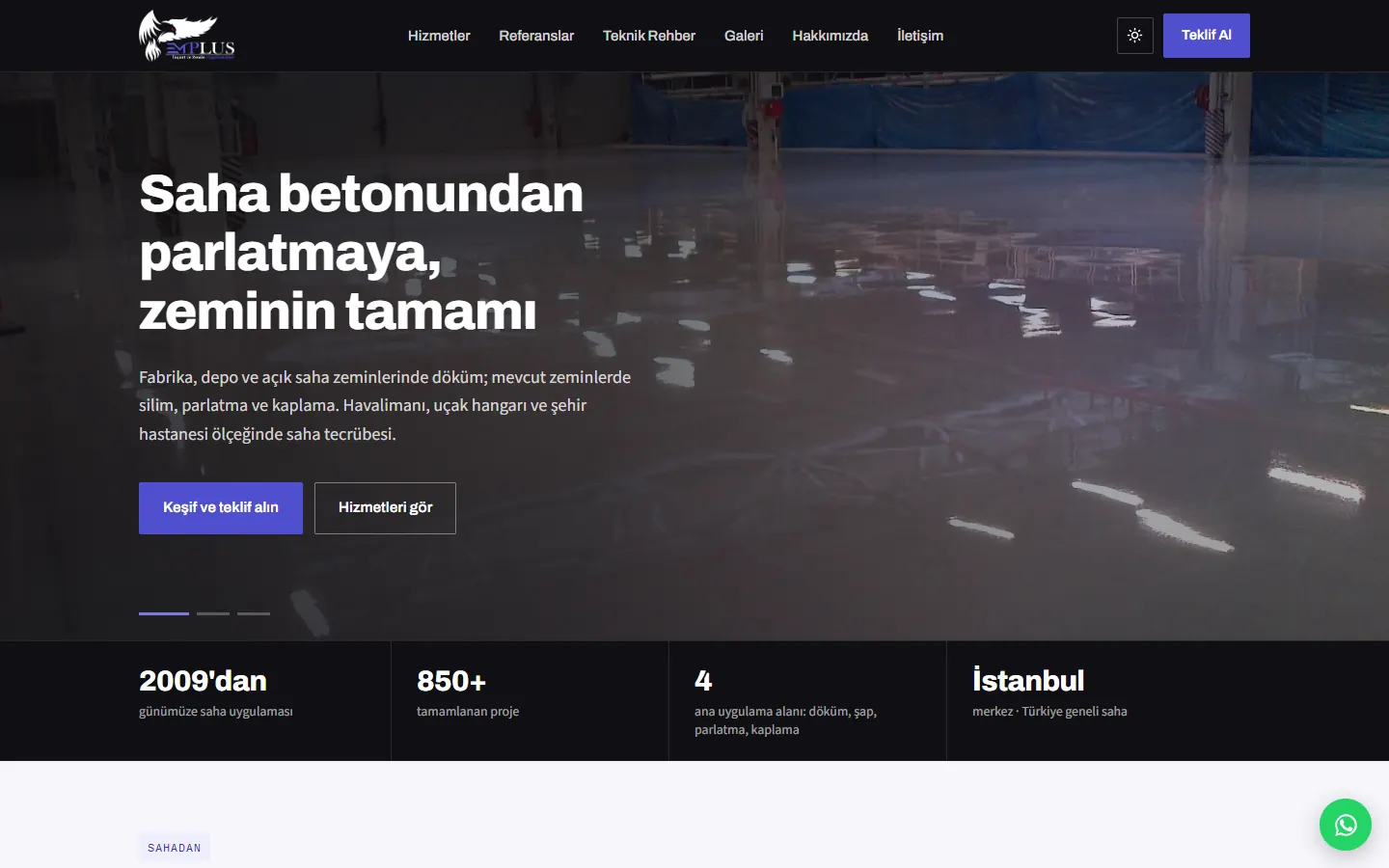 Emplus Zemin web sitesi