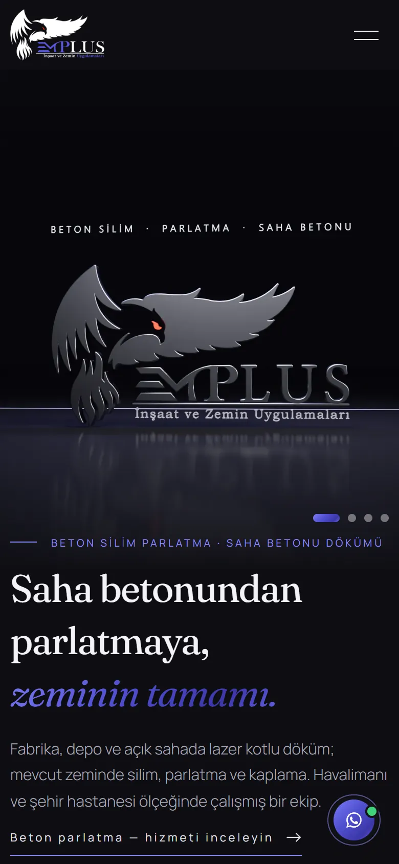 Emplus Zemin mobil görünüm